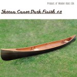 K045 Wooden Canoe Dark Stained Finish 18 ft 